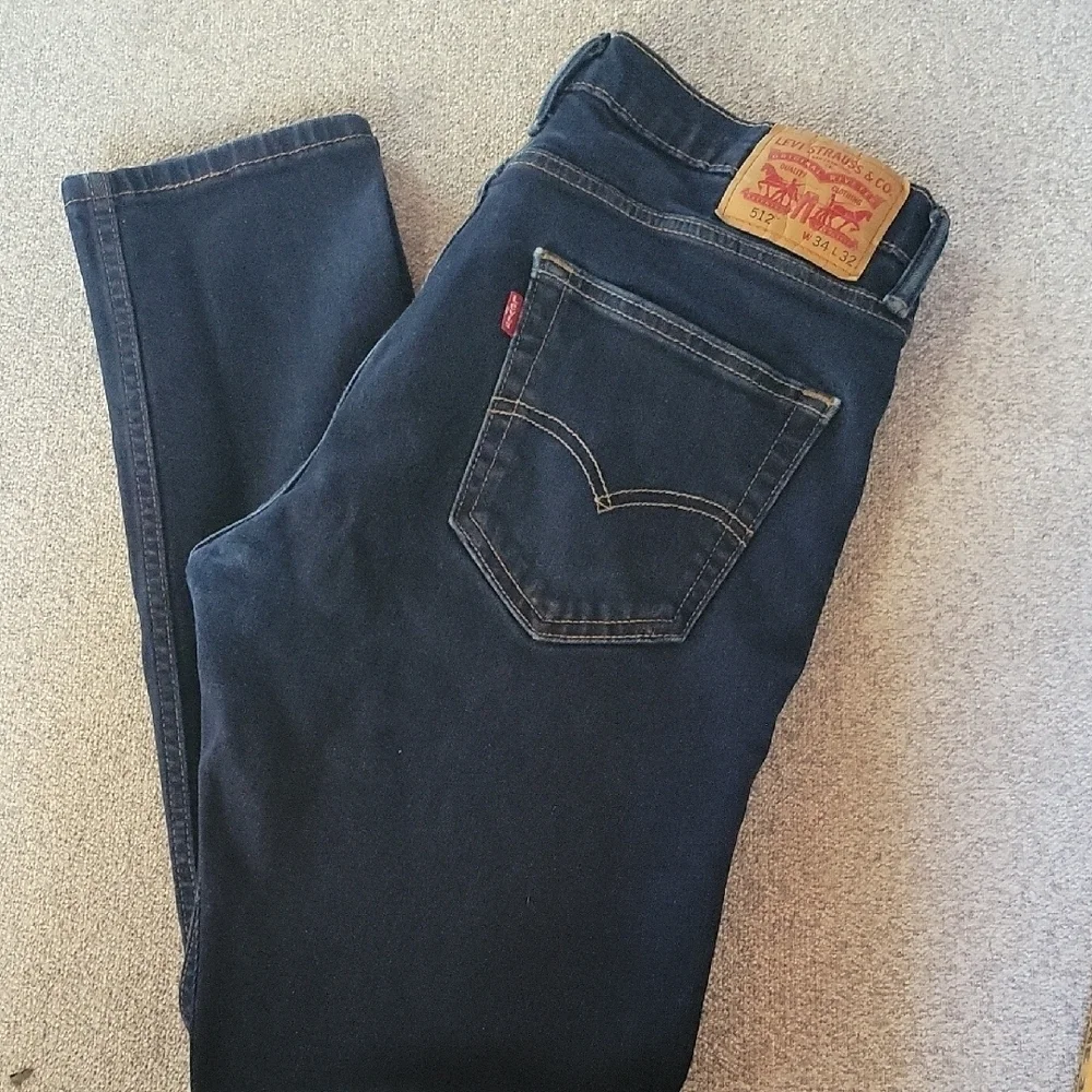 Levi's 512 Classic Blue Jeans Size 34